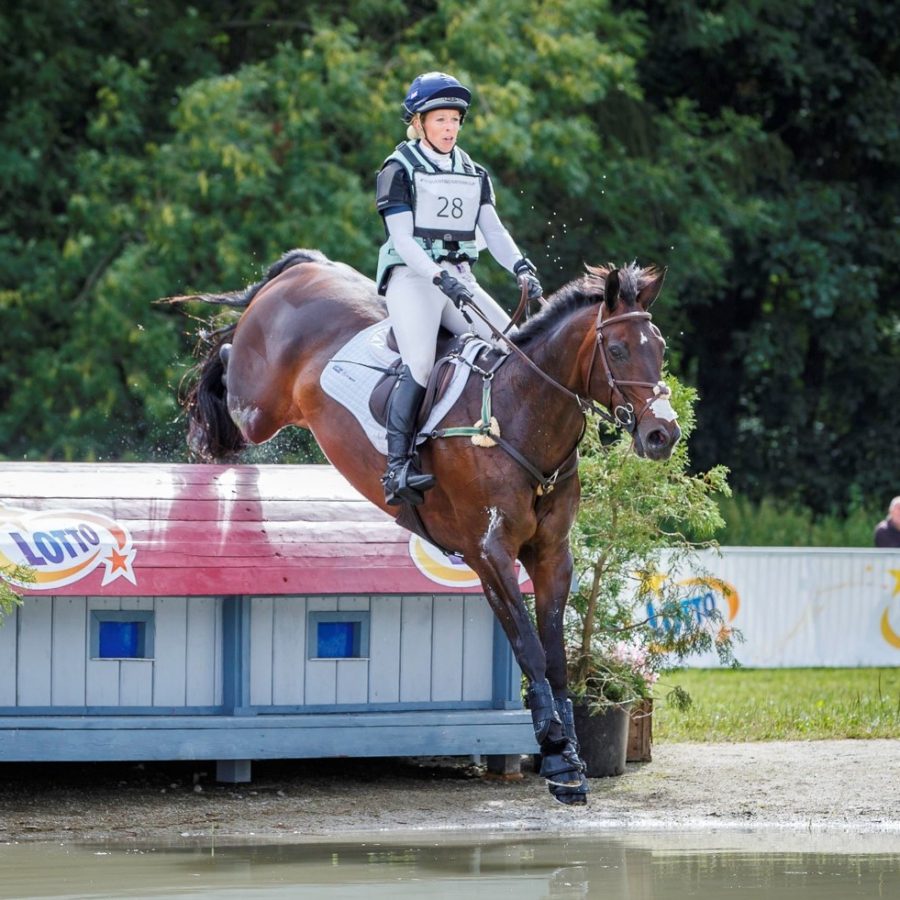 GBR-Coral Keen rides Wellshead Fare Opposition during the CICO3* Nations Cup Cross Country. 2018 POL-Strzegom International Horse Trial. Saturday 30 June. Copyright Photo: Libby Law Photography